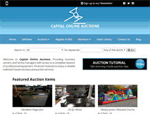 Tablet Screenshot of capitolonlineauctions.com